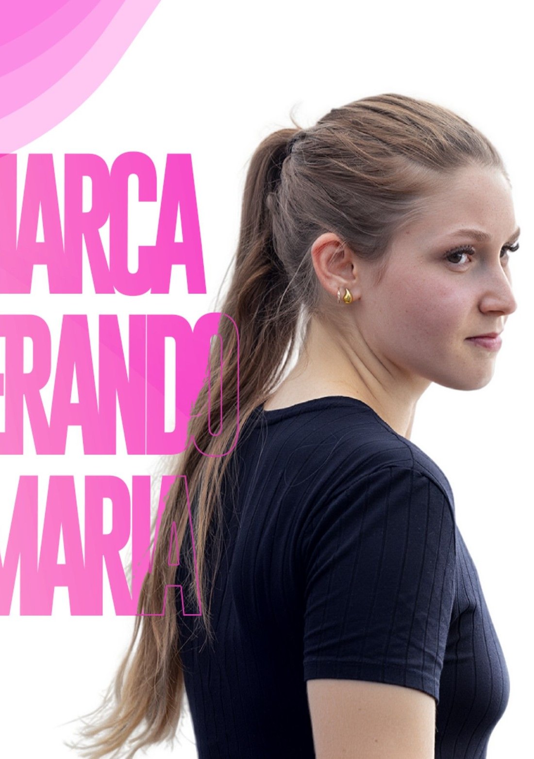 Retrato de perfil de Maria Luiza Bedin
